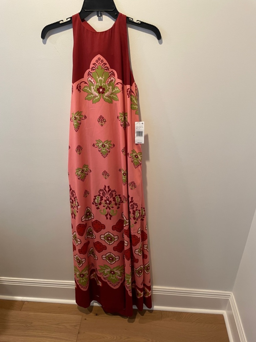 MESTIZA New York Halter-Neck Pink Floral Maxi Dress - Picture 2 of 13